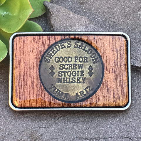 Swede's Saloon Brothel Token Buckle