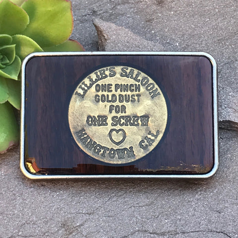 Lillie's Saloon Brothel Token Buckle