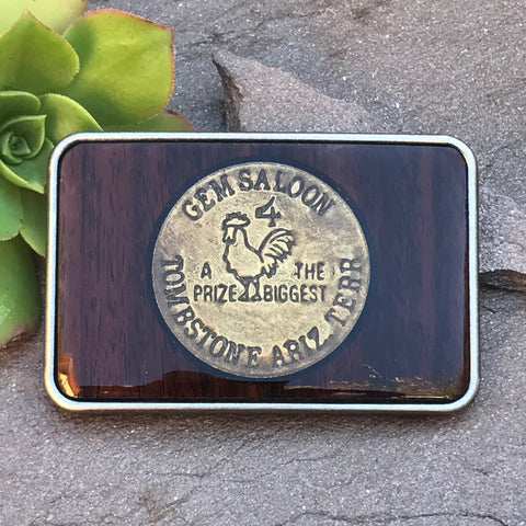Gem Saloon Brothel Token Buckle