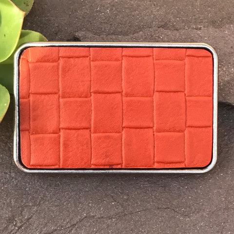 Orange basket weave