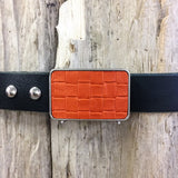 Orange basket weave