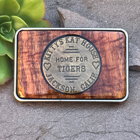 Kitty's Kat House Brothel Token Buckle